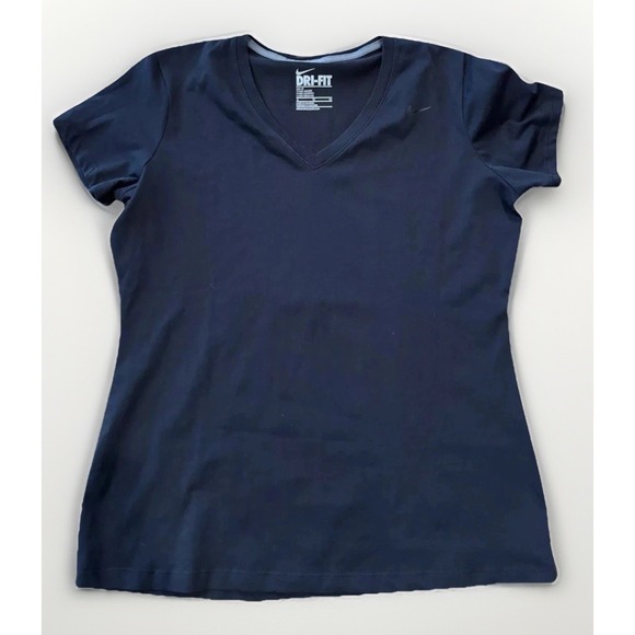Nike Tops - Nike‎ Womens XL Black Dri Fit V Neck Athletic Wicking Performance Training Shirt